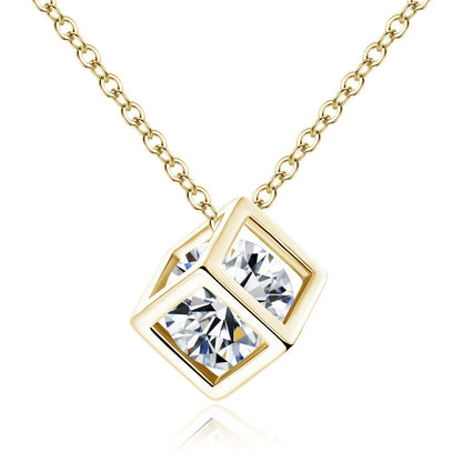 Square diamond pendant