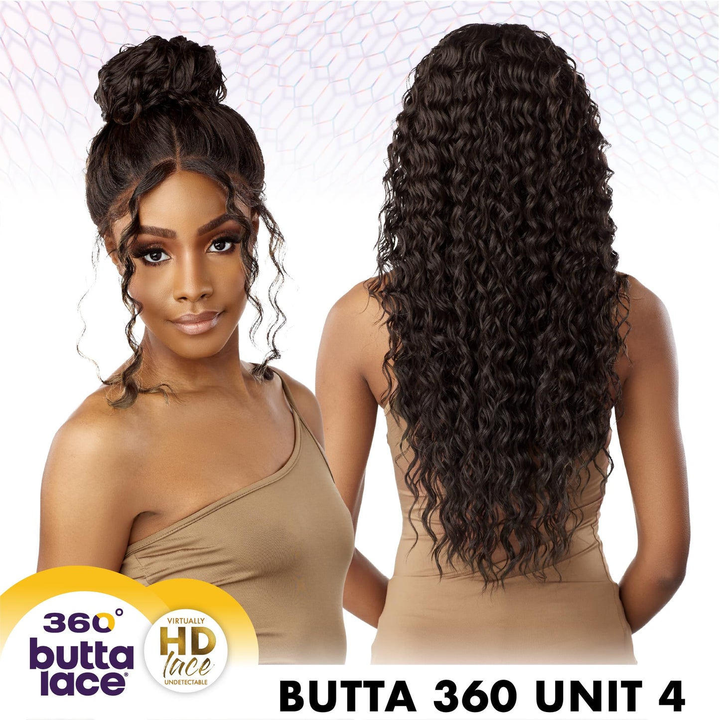 360 HD glueless lace Front Wigs - wider parting preplucked hairline- 360 Butta unit 4 Sensational