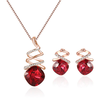 Jewelry Set Elegant Necklace Earrings Fashion Jewelry Set